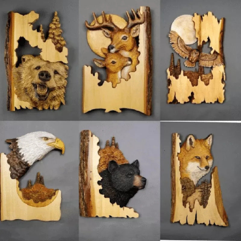 Handcrafted Nature Embrace Animal Sculptures Decor