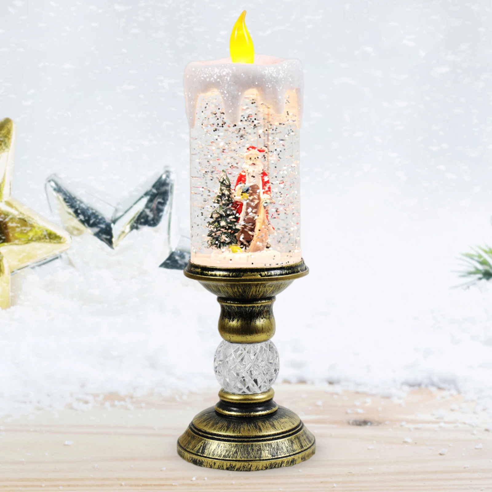 Crystal Echo Christmas Water Candle