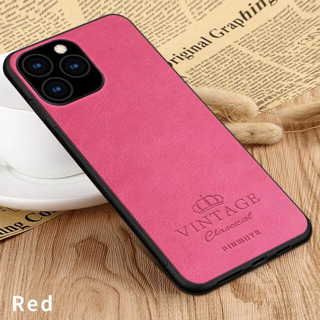 Retro Leather Soft Edge iPhone 11 Case