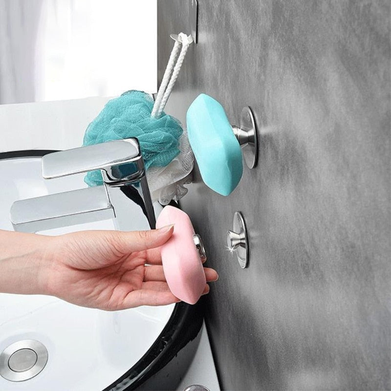 Wall-Mounted  Magnetic Soap Holder Rack