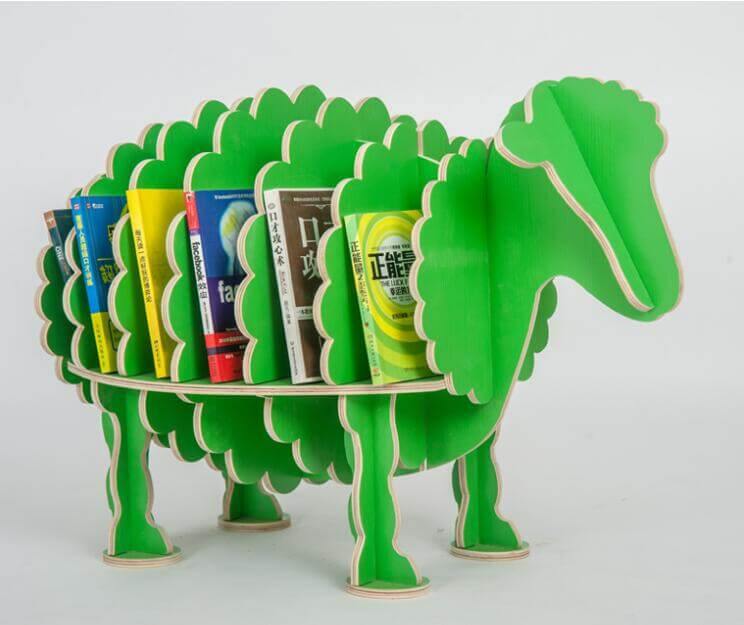 Creative Decorative Sheep Shaped BookCase