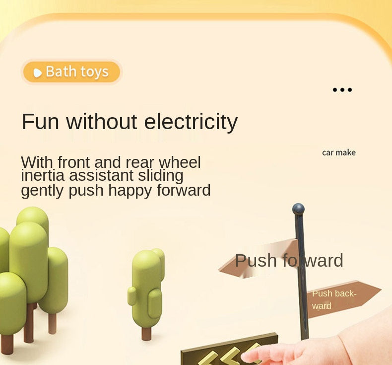 Interactive Baby Cartoon Toy Car