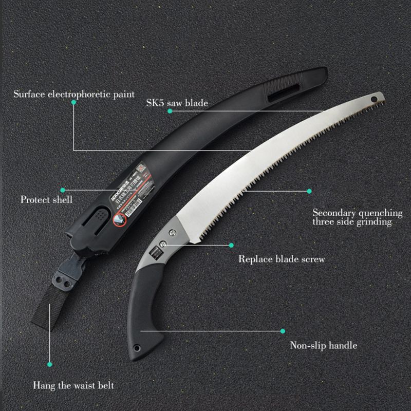 Razor Sharp Curved Garden Pruning Saw