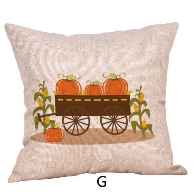 Pumpkin Truck Halloween Fall Pillow Cases