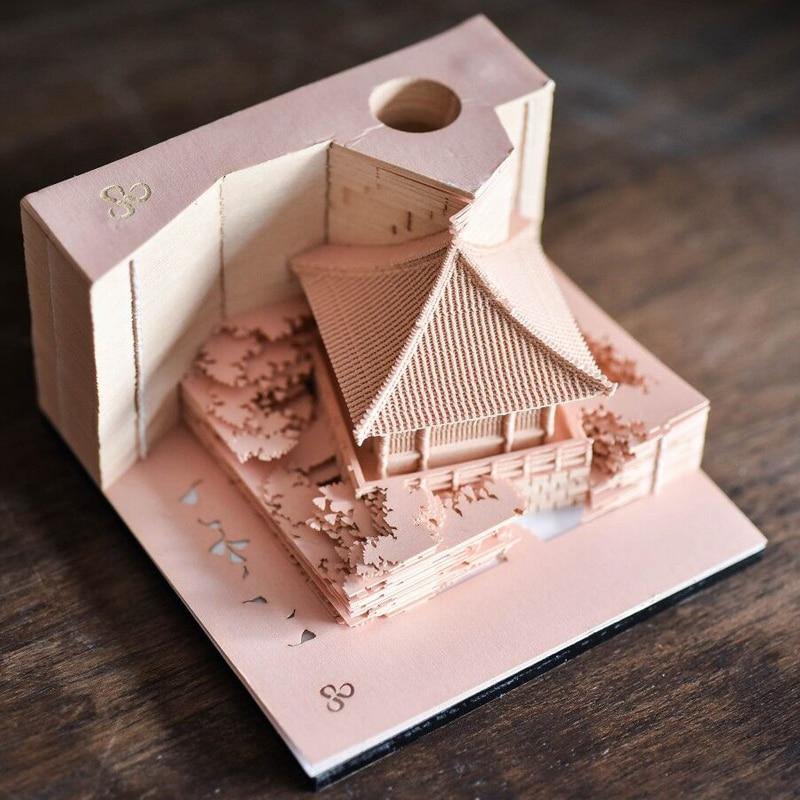 Creative 3D Ancient Architectural Creative Paper