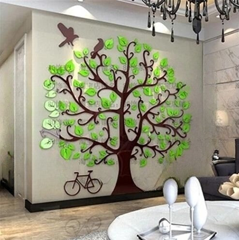 Modern Home 3d Three-Dimensional Tree Wall Stickers