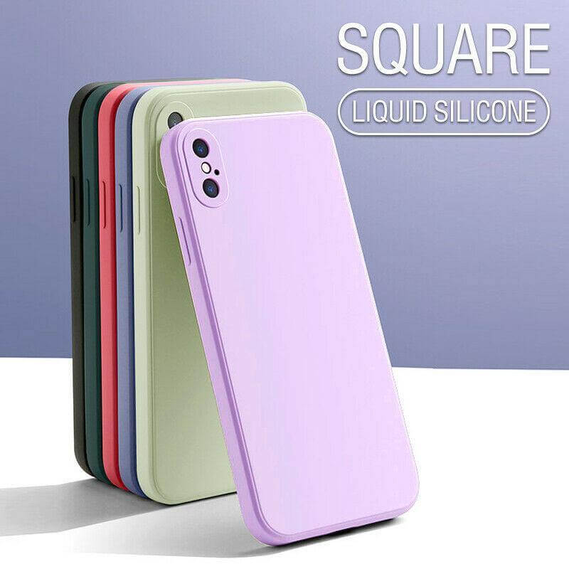 Square Pastel Silicone iPhone Case