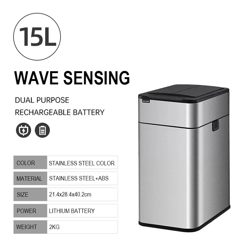 Smart Stainless Steel Automatic Sensor Trash Bin