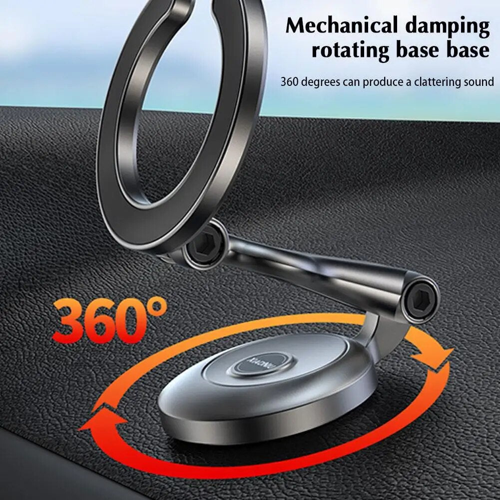 Adjustable Folding Magnetic Ring Car Phone Holder