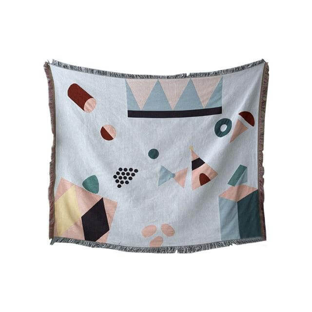 Nordic Geometric Throw Blankets