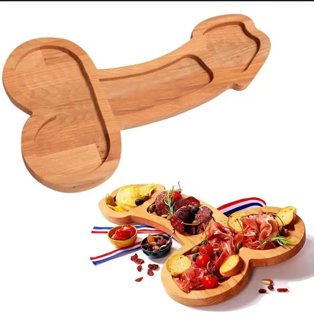 Funny Adult-Themed Multi-Compartment Serving Board