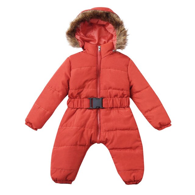 Warm Long Sleeve Hooded Baby Coat