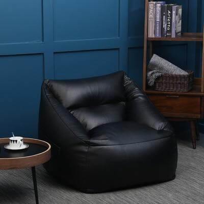 Lazy Sofa Leather Bean Bag