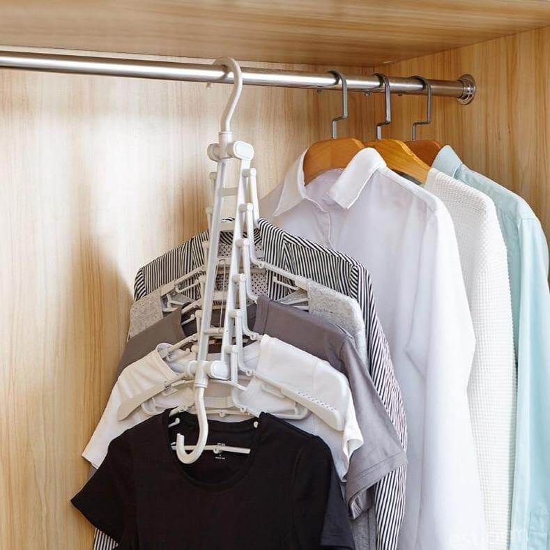 Foldable Non Slip Easy Storage Smart Clothes Hanger