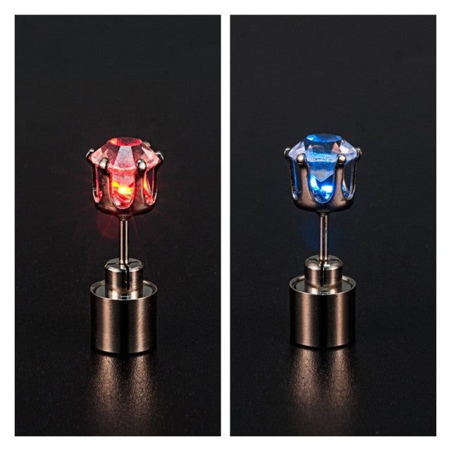 Korean Style LED Colorful Zircon Earrings