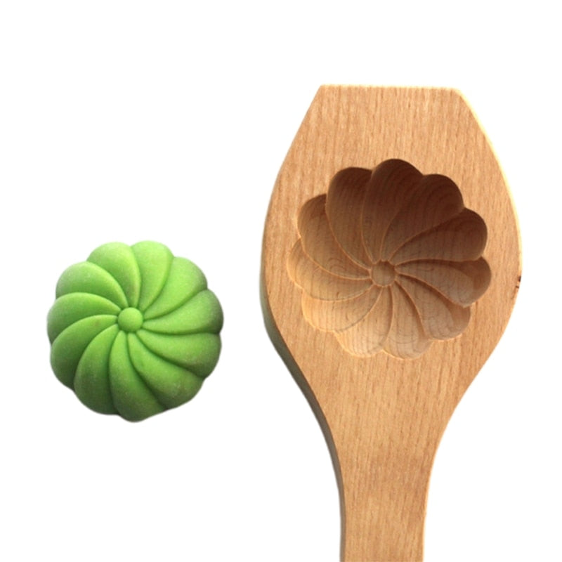 Wooden Moon Dumpling Maker Mold