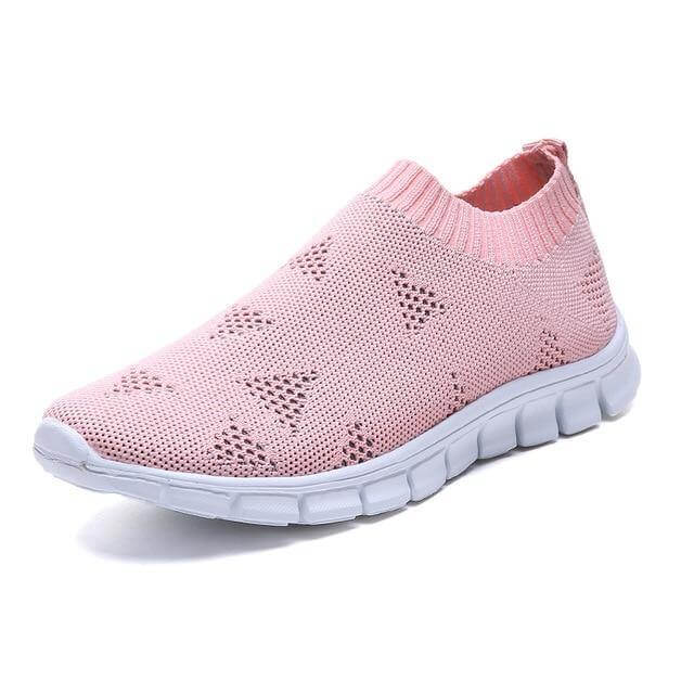 Breathable Slip on Knit Running Shoes