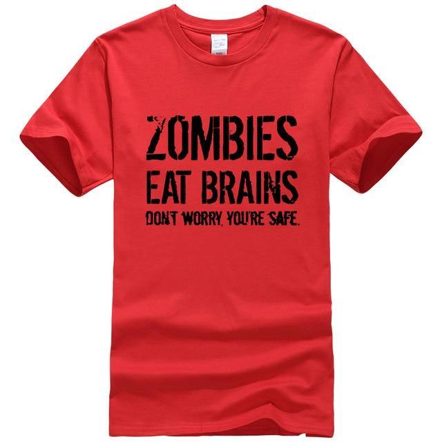 Zombies Eat Brains Funny T-shirt