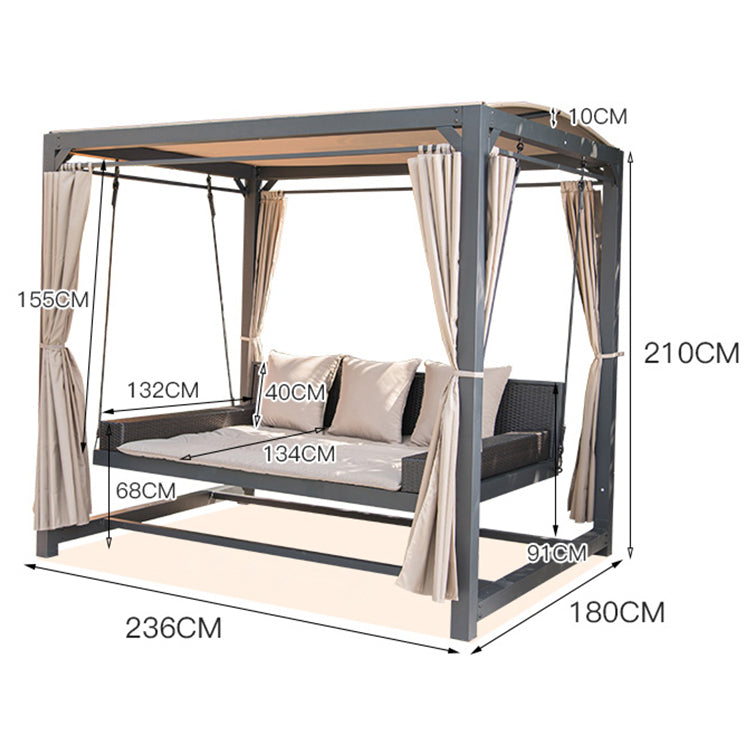 Nordic Style Breezy Outdoor Multifunctional Swing Bed