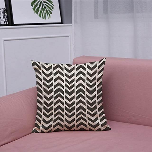 Geometrical Lovely Black and White Home Pillow Cases