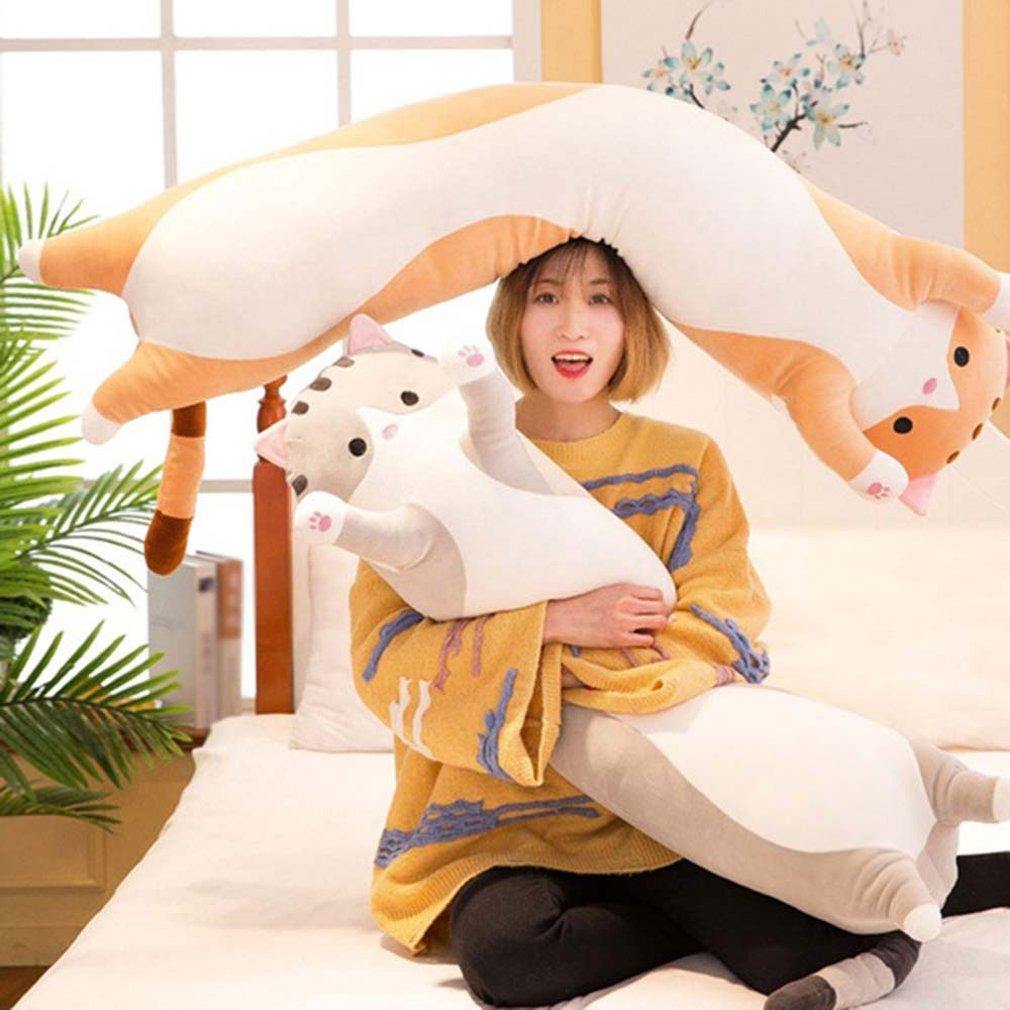 Cute Cat Soft Long Cat Plush Pillow