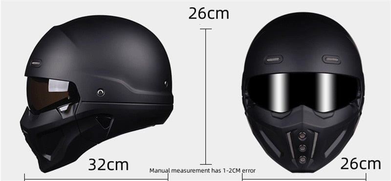 Mystic Rider Detachable Full Face Helmet