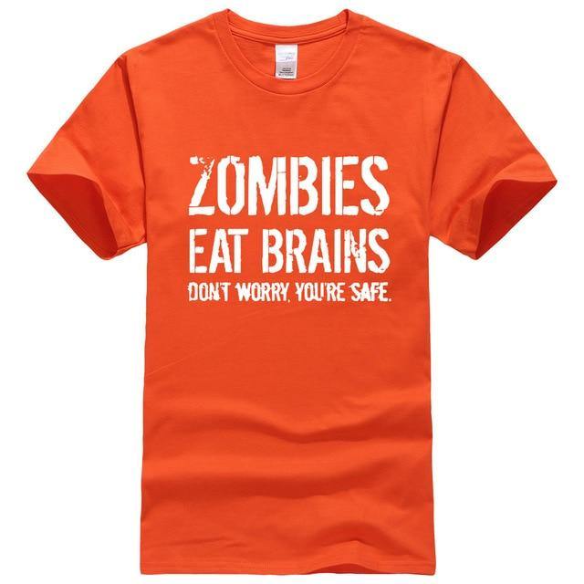 Zombies Eat Brains Funny T-shirt