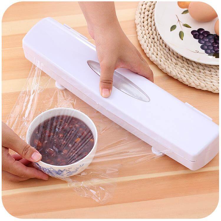 Wraptastic Plastic Food Wrap Dispenser Gadget