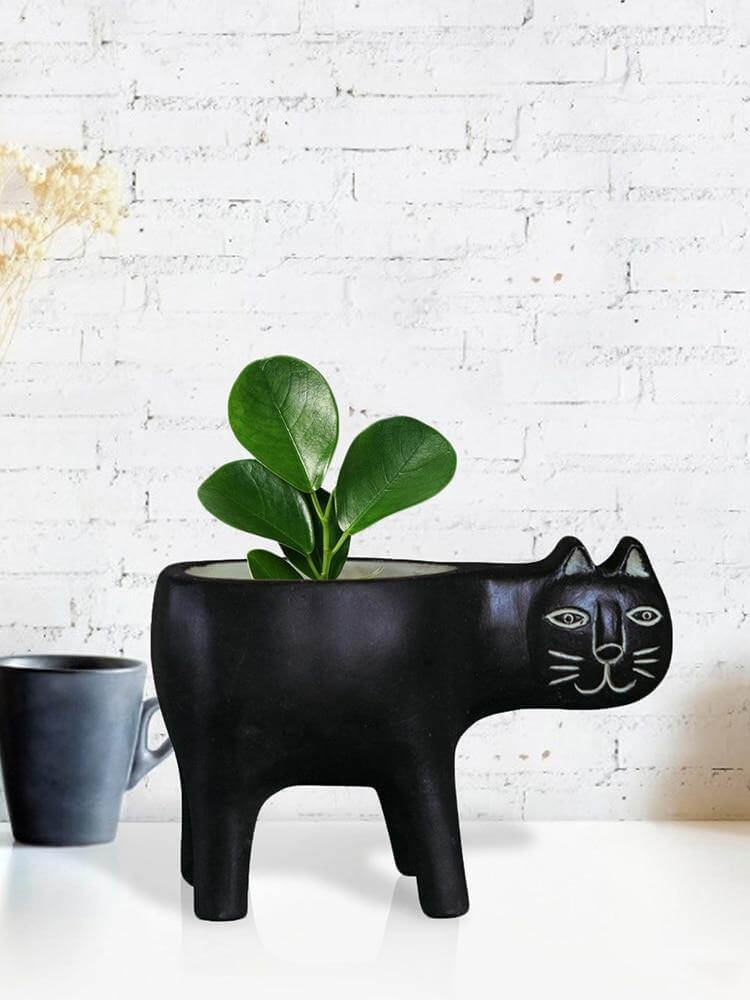 Lovely Ceramic Cat Plant Vase