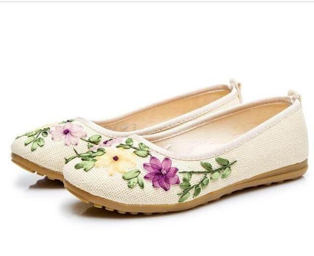 Vintage Ballerina Flat Shoes