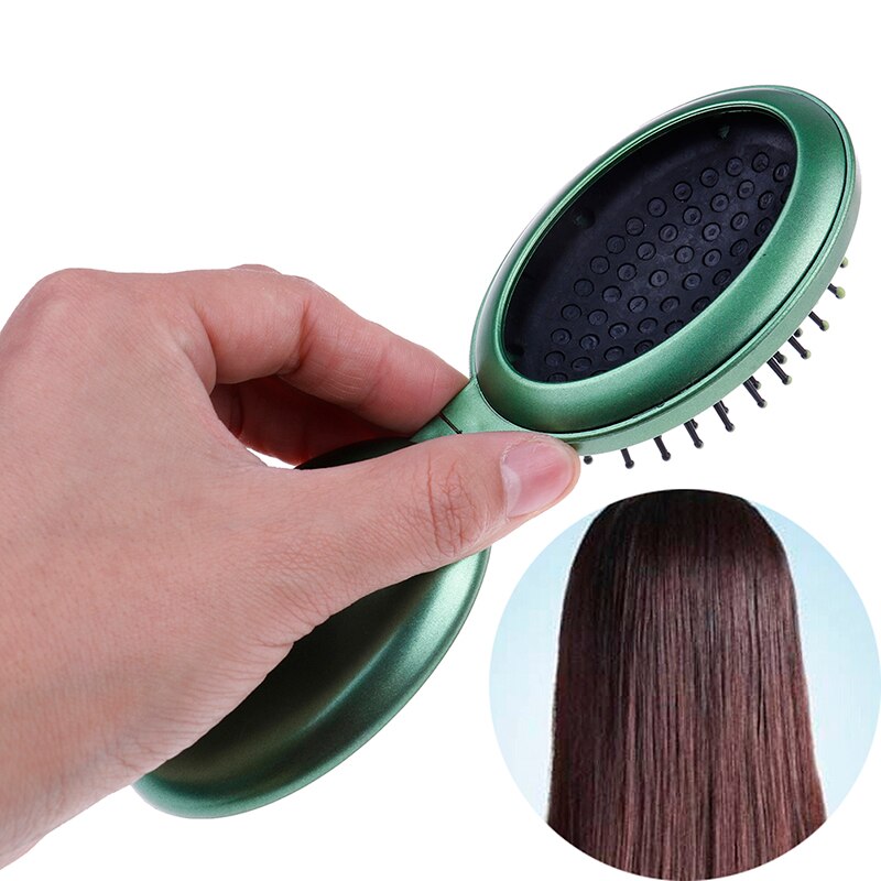 Pocket Beauty Mini Travel Hair Brush Mirror