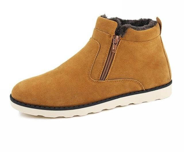 Winter Ankle Fur Warm Boots for Men