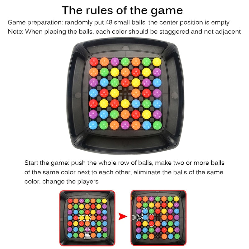 Colorful Rainbow Ball Matching Educational Game