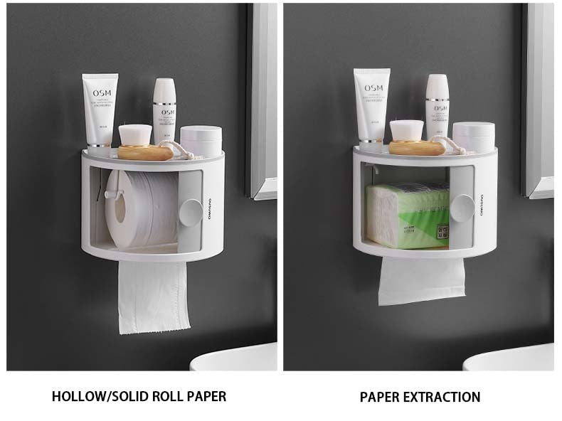 Waterproof Multi-Layer Toilet Paper Holder Shelf