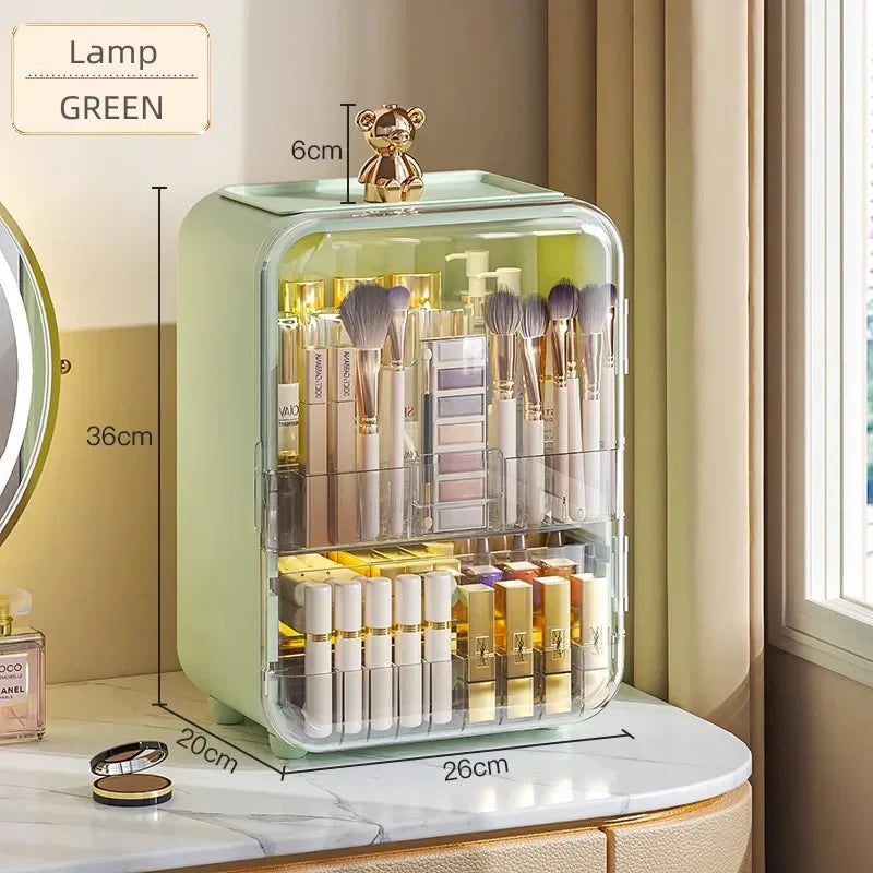 Anti-Dust Large LED Cosmetic Storage Box