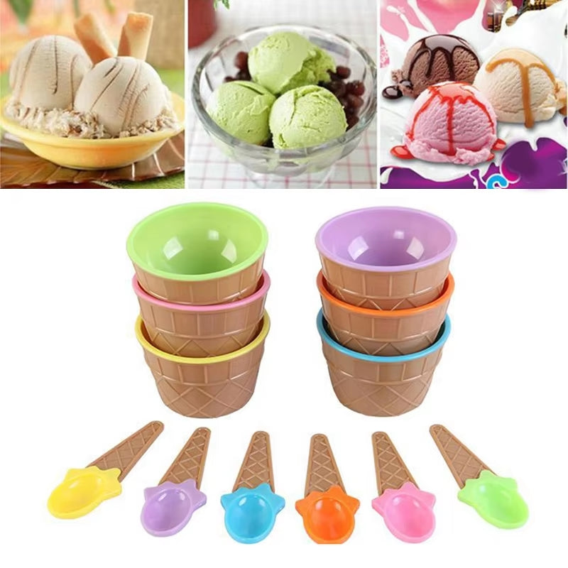 Candy Melting Ice Cream Bowl Set