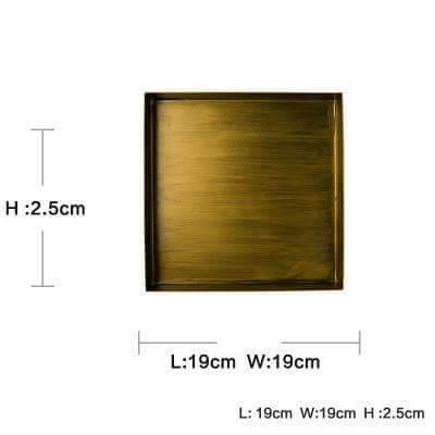 Luxury Gold Color Metal Serving Trays