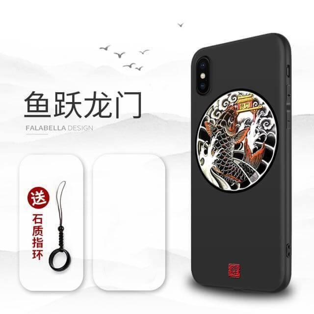 3D Giant Japanese Art iPhone Cases