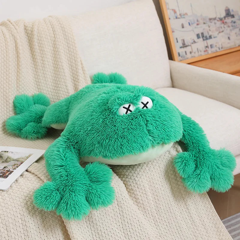 Jumbo Huggable Giant Green Frog Plush Toy