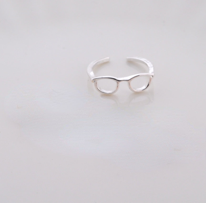 Minimalist Unique Mini Glasses Ring