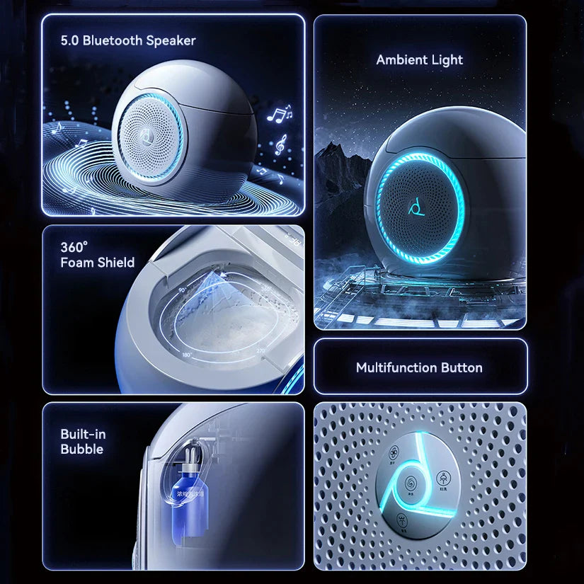 Automatic Radar Sensor Built-in Speaker Smart Egg-Shaped Toilet