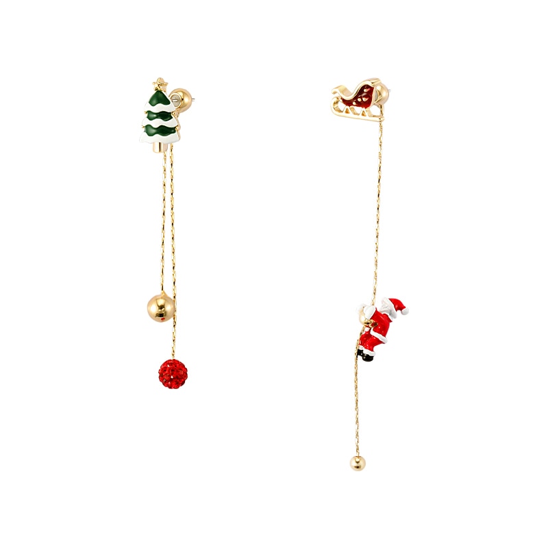 Creative Happy Christmas Time Earrings