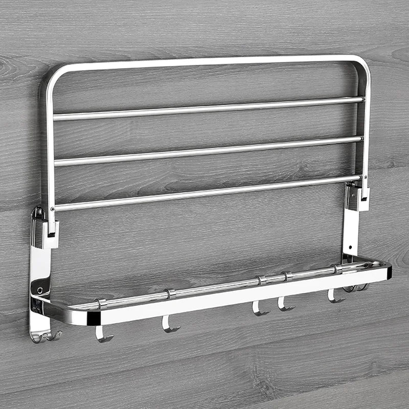 Compact Movable Stainless Foldable Bathroom Rack