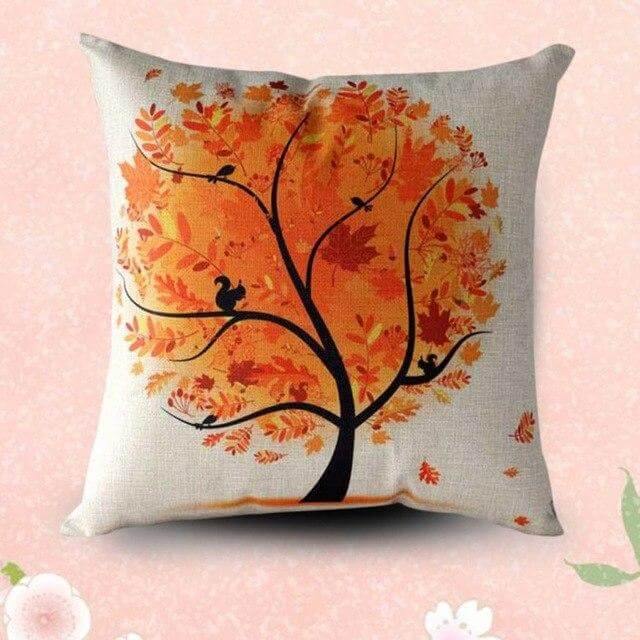 Fall Tree Fresh Sofa Pillow Cases