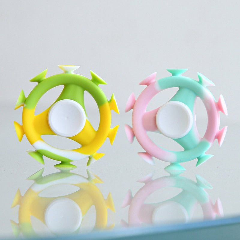 Anti-stress Silicone Colorful Hand Spinner