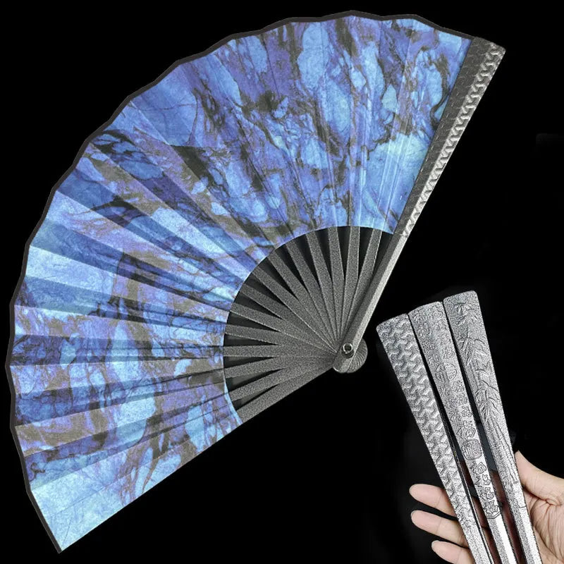 Tungsten Steel Alloy Self-Defense Folding Hand Fan