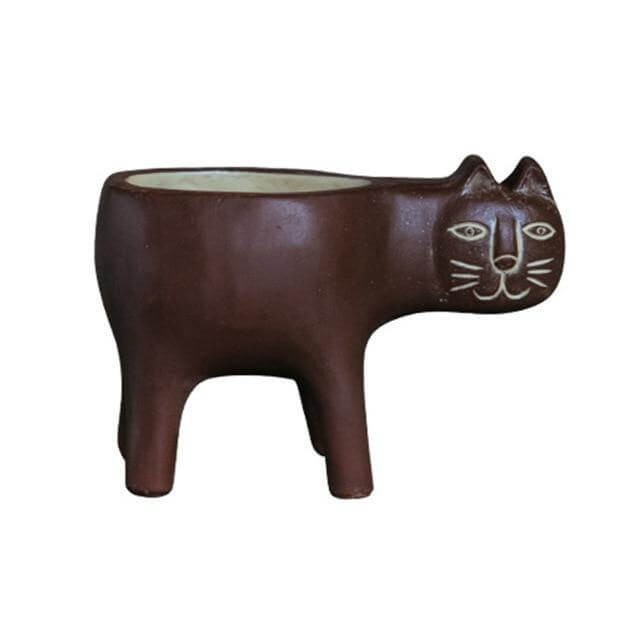 Lovely Ceramic Cat Plant Vase