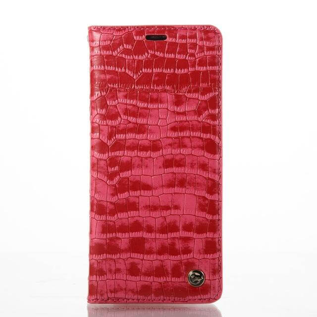 Luxury Flip Leather Crocodile Pattern Cases For iphone X and Other Models