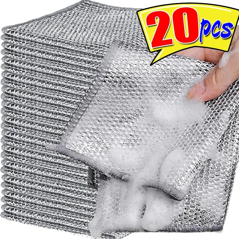 Silver Wire Double-Sided Ultra-Absorbent Design Cleaning Cloth