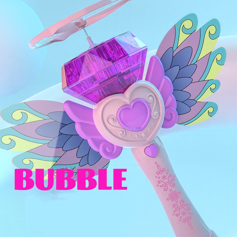 Flying Magic Heart Bubble Maker Toy